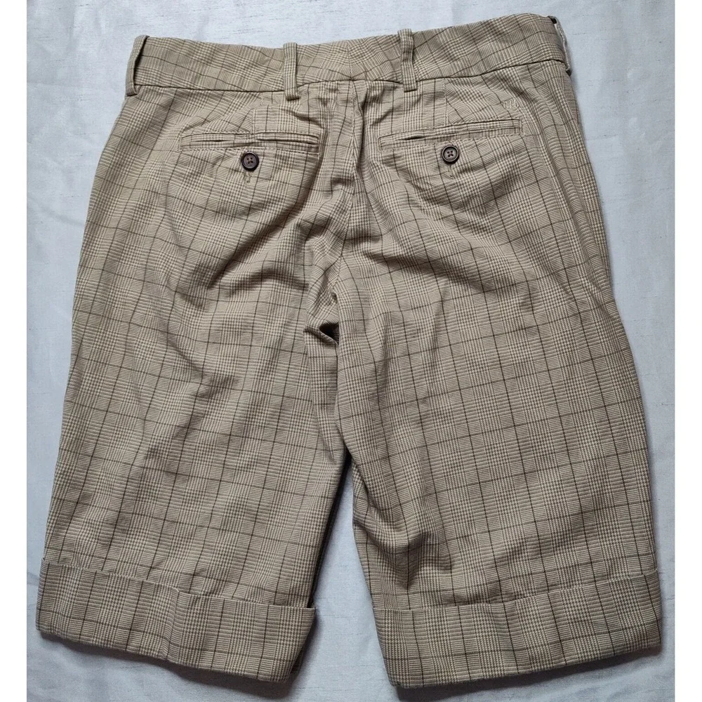 TOMMY‎ HILFIGER Women Size 4 Brown Plaid Cotton 13